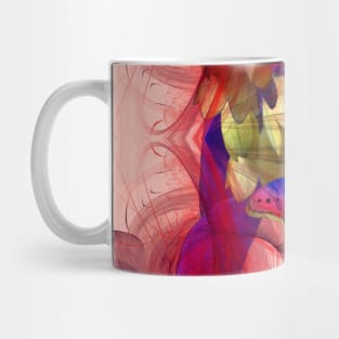 Vibrant butterfly in an alien storm Mug